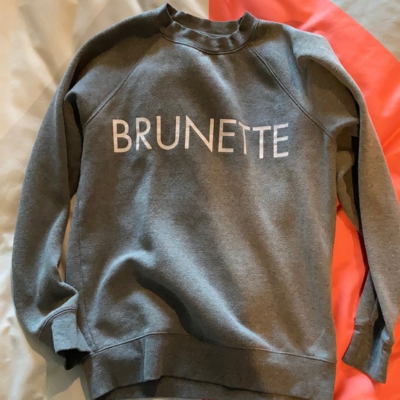 Brunette the label grey crewneck sweater (XS) - Picture 1 of 2